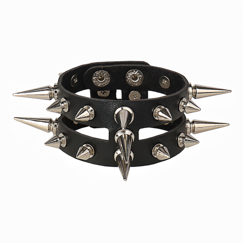 Cuspidal Studded Rivet Chain Punk Rock 브레이슬릿