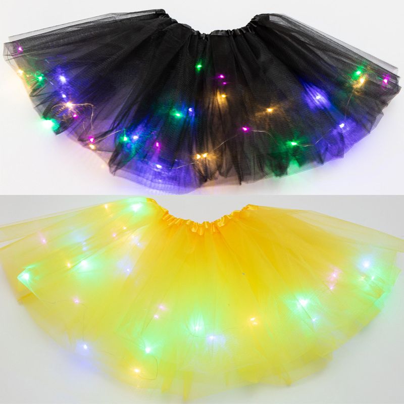 투투 스커트 공주 볼 가운 Tulle Dancewear led Light Ballet